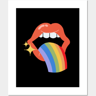 Rainbow Puke LGBT Pride Posters and Art